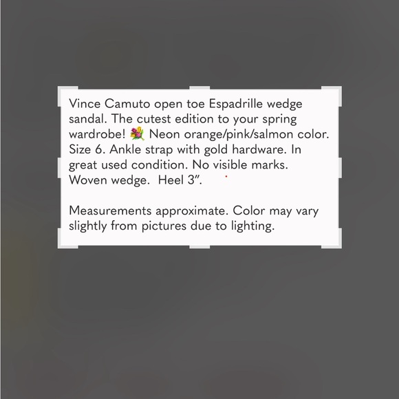 Vince Camuto Open Toe Espadrille Wedge Sandals - Picture 9 of 11